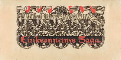 Für Snorre Sturlason, Königssagas, Kristiania 1899 autorstwa Gerhard Munthe