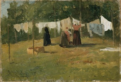 Suszenie ubrań autorstwa Gerhard Peter Frantz Vilhelm Munthe