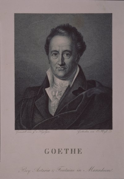 Portret autora Johanna Wolfganga von Goethego 1749-1832 autorstwa Gerhard von Kügelgen