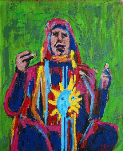 Szaman ii 1, 2019 (olej na płótnie) autorstwa Gerhardt Isringhaus