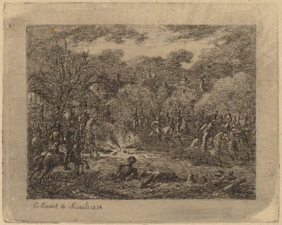 Wybuch granatu autorstwa Gerhardus Emaus de Micault