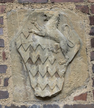Herb rodziny Rucellai, ok.1450-80 (pietra serena) autorstwa Geri da workshop of Settignano