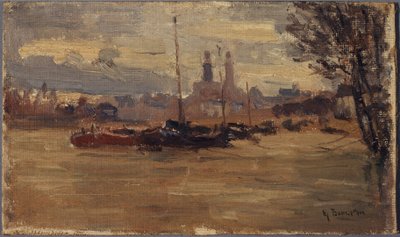 Sekwana przy Pont des Invalides (powódź w 1910 r.) autorstwa Germain Eugene Bonneton