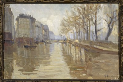 Quai Montebello (powódź w 1910 r.) autorstwa Germain Eugene Bonneton