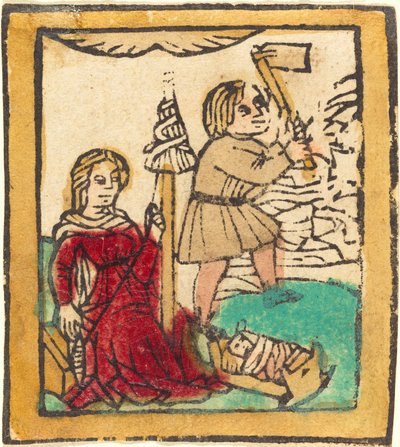 Adam i Ewa autorstwa German 15th Century