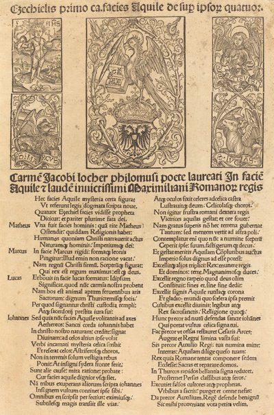 Alegoria orła i cesarza Maksymiliana I autorstwa German 15th Century