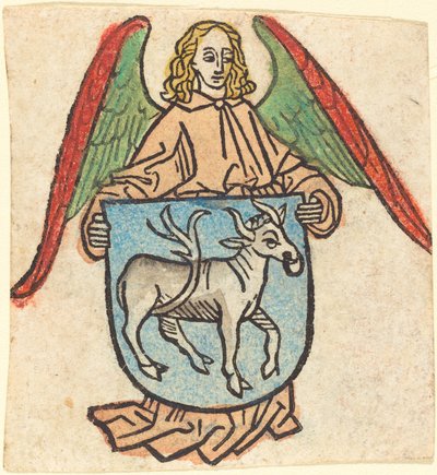 Ekslibris Hilprand Brandenburg z Bibrach autorstwa German 15th Century