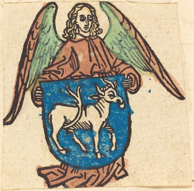 Ekslibris Hilprand Brandenburg z Bibrach autorstwa German 15th Century
