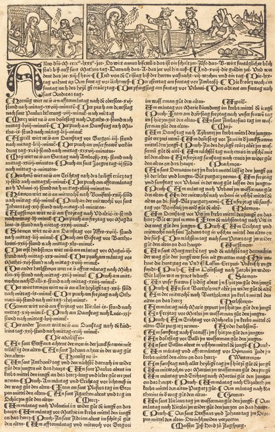 Kalendarz z Narodzenia i Adoracji autorstwa German 15th Century
