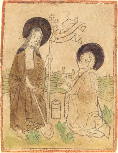 Chrystus ukazuje się Marii Magdalenie autorstwa German 15th Century