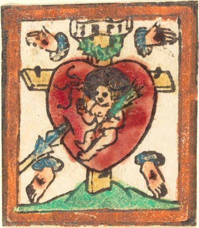 Dzieciątko Jezus w Najświętszym Sercu autorstwa German 15th Century