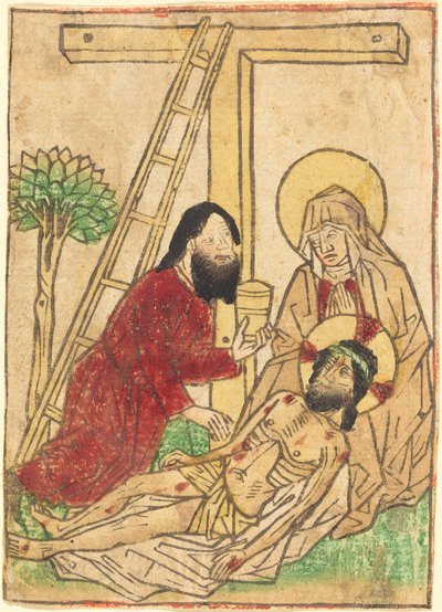 Pieta z Saint John autorstwa German 15th Century