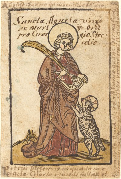 Św. Agnieszka autorstwa German 15th Century