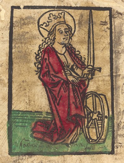 Święta Katarzyna Aleksandryjska autorstwa German 15th Century