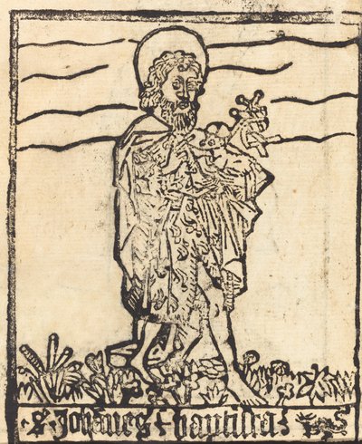 Św. Jan Chrzciciel [recto] autorstwa German 15th Century