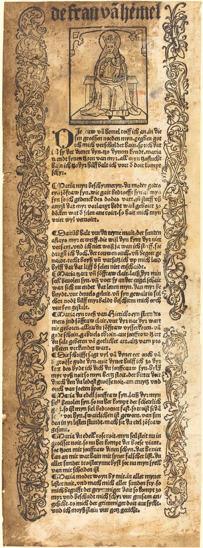 Pieśń do Madonny autorstwa German 15th Century