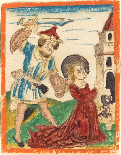 Męczeństwo św. Barbary autorstwa German 15th Century