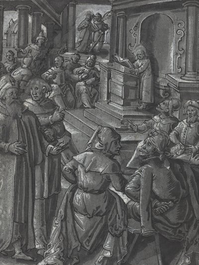 Chrystus uzdrawiający chromych [verso] autorstwa German 16th Century