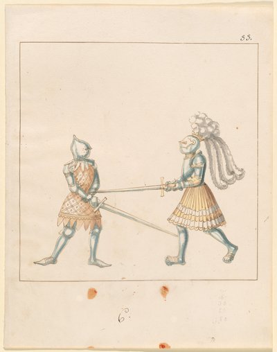 Freydal, Księga potyczek i turnieju cesarza Maksymiliana I: Walki na piechotę (potyczki) (Tom III): Tablica 163 autorstwa German 16th Century