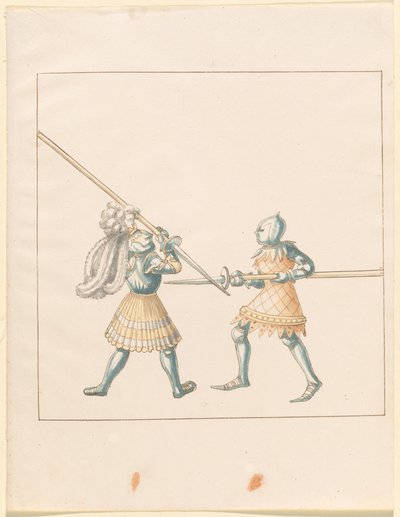 Freydal, Księga potyczek i turnieju cesarza Maksymiliana I: Walki na piechotę (potyczki) (Tom III): Tablica 147 autorstwa German 16th Century
