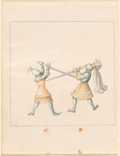 Freydal, Księga potyczek i turnieju cesarza Maksymiliana I: Walki na piechotę (potyczki) (Tom III): Tablica 159 autorstwa German 16th Century
