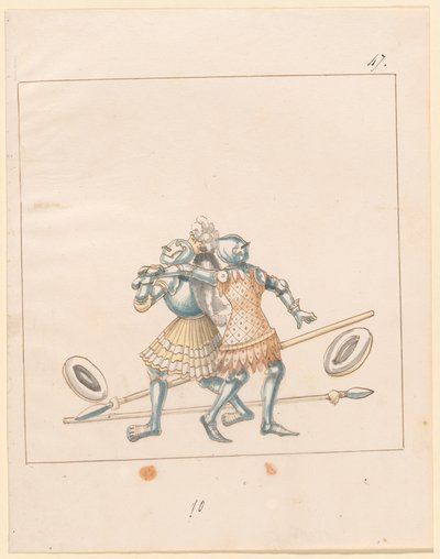 Freydal, Księga potyczek i turnieju cesarza Maksymiliana I: Walki na piechotę (potyczki) (Tom III): Tablica 152 autorstwa German 16th Century