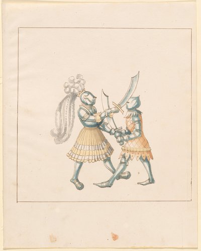 Freydal, Księga potyczek i turnieju cesarza Maksymiliana I: Walki na piechotę (potyczki) (Tom III): Tablica 153 autorstwa German 16th Century