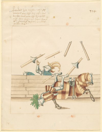 Włoski Pojedynek Pokoju autorstwa German 16th Century