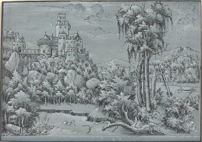 Krajobraz z zamkiem autorstwa German 16th Century