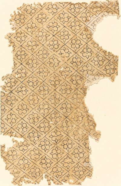 Arkusz z wzorem kwiatowym i diamentowym autorstwa German 16th Century