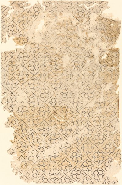 Arkusz z wzorem kwiatowym i diamentowym autorstwa German 16th Century