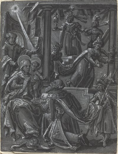 Adoracja Królów [recto] autorstwa German 16th Century