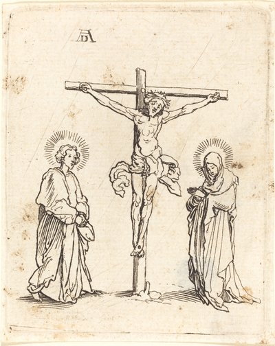 Ukrzyżowanie z Dziewicą i św. Janem autorstwa German 16th Century after Albrecht Dürer