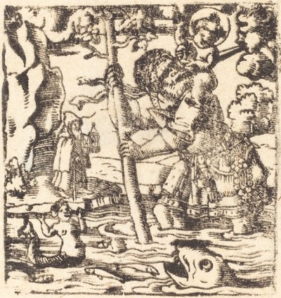 Święty Krzysztof autorstwa German 16th or 19th Century