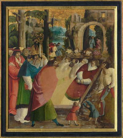 Odnalezienie relikwii św. Stefana I Męczennika, ok. 1515. autorstwa German Master