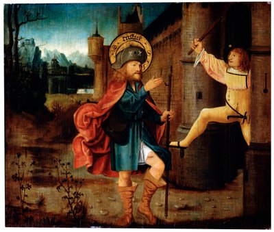 Wypędzenie św. Rocha z Rzymu, koniec XV w. autorstwa German Master