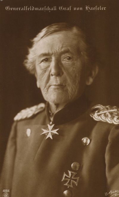 Marszałek polny hrabia von Haeseler (zdjęcie czarno-białe) autorstwa German Photographer