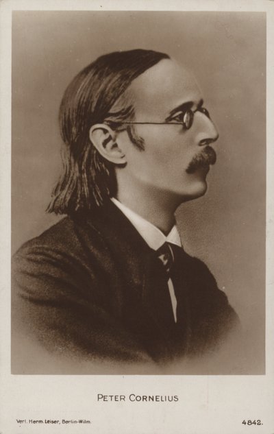 Portret Petera Corneliusa (zdjęcie czarno-białe) autorstwa German Photographer