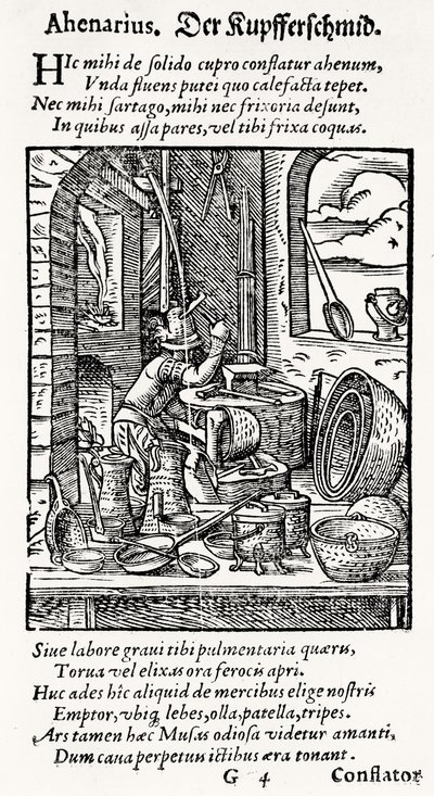 A Copper-Smith, wydana przez Hartmana Schoppera autorstwa German School
