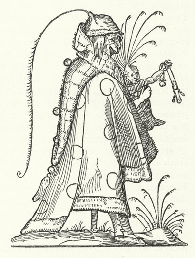 Postać z książki Les Songes drolatiques de Pantagruel (Komiksowe sny Pantagruela) Richarda Bretona (rycina) autorstwa German School