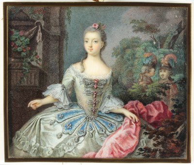 Pani o imieniu Madame Adelaide (emalia) autorstwa German School