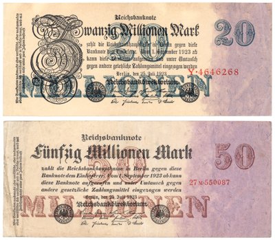 Dwadzieścia pięćdziesiąt milionów banknotów, 1923 autorstwa German School