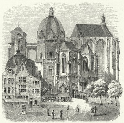 Katedra w Akwizgranie (rycina) autorstwa German School