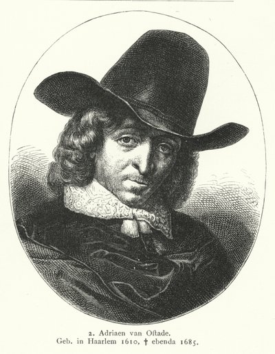 Adriaen van Ostade, malarz holenderskiego Złotego Wieku (grafika) autorstwa German School