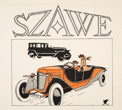 Reklama Szawe, ze Stylu, wyd. 1922 (druk pochoir) autorstwa German School