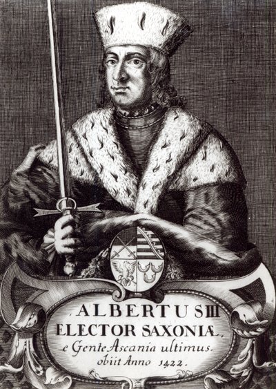 Albert III, ostatni elektor saski z dynastii askanskiej autorstwa German School