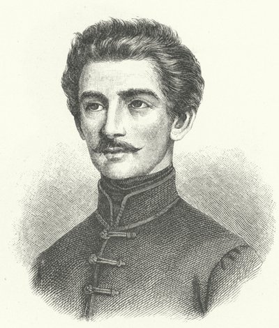 Alexander Petofi, węgierski poeta i liberalny rewolucjonista autorstwa German School