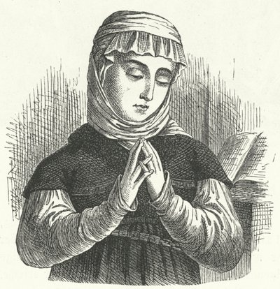 Anna Reinhard, żona Huldrycha Zwingli, czołowej postaci reformacji w Szwajcarii (rycina) autorstwa German School