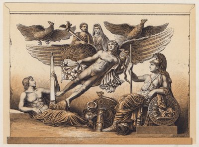 Apoteoza (kolorowa litografia) autorstwa German School