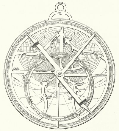 Astrolabium Regiomontanus (grafika) autorstwa German School